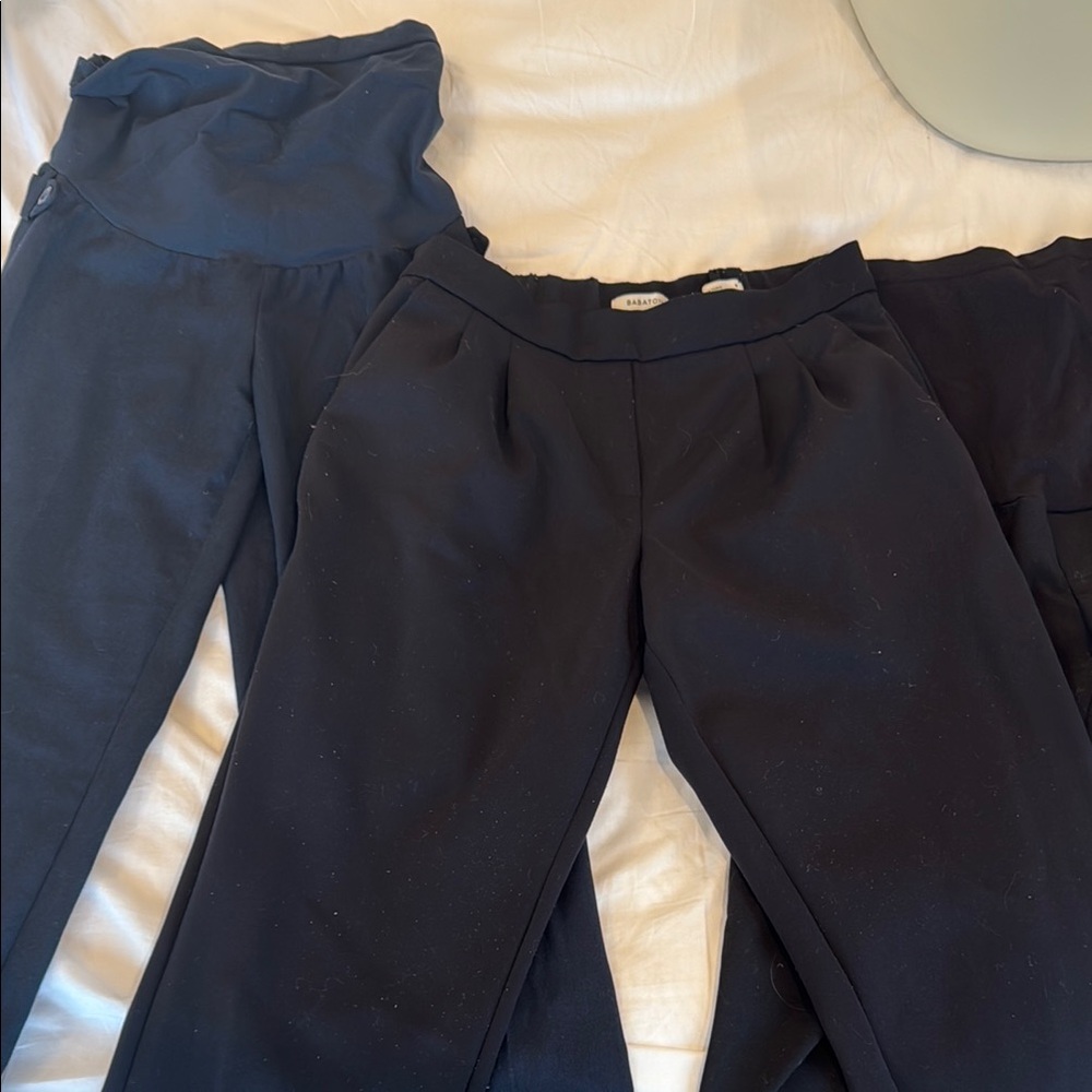 Maternity black and blue  Pants bundle